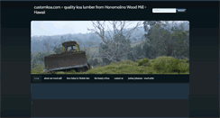 Desktop Screenshot of customkoa.com